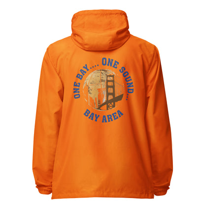 One Bay One Sound Unisex lightweight zip up windbreaker