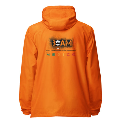 Beam Mexico Unisex lightweight zip up windbreaker