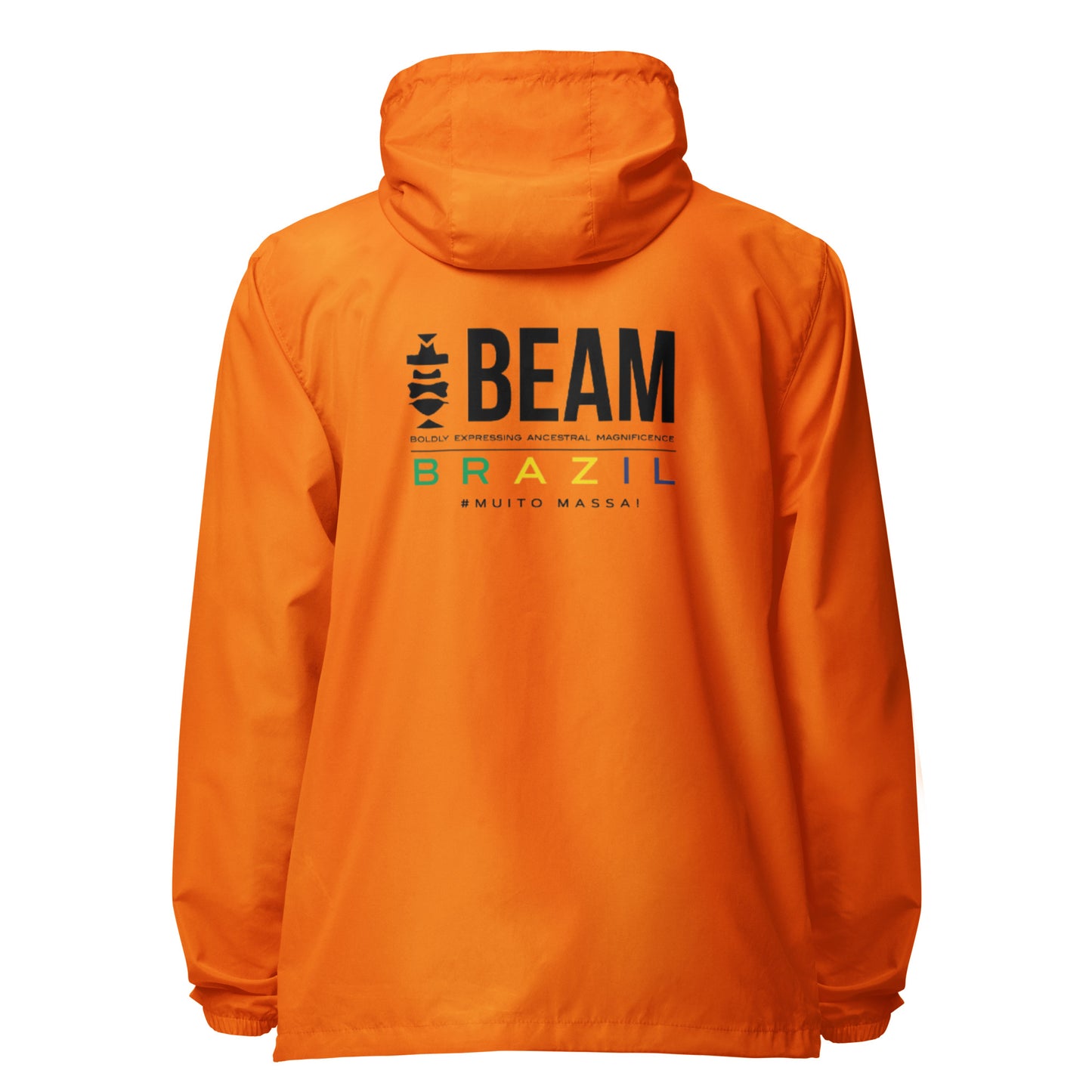Beam Brazil Unisex lightweight zip up windbreaker
