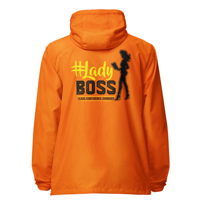 Lady Boss Signature lightweight zip up windbreaker