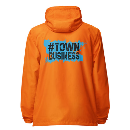 Town Business Signature lightweight zip up windbreaker