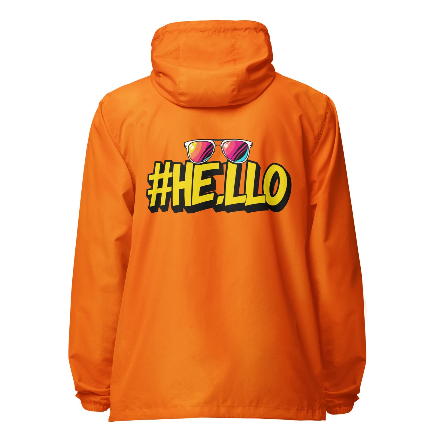Hello Signature lightweight zip up windbreaker
