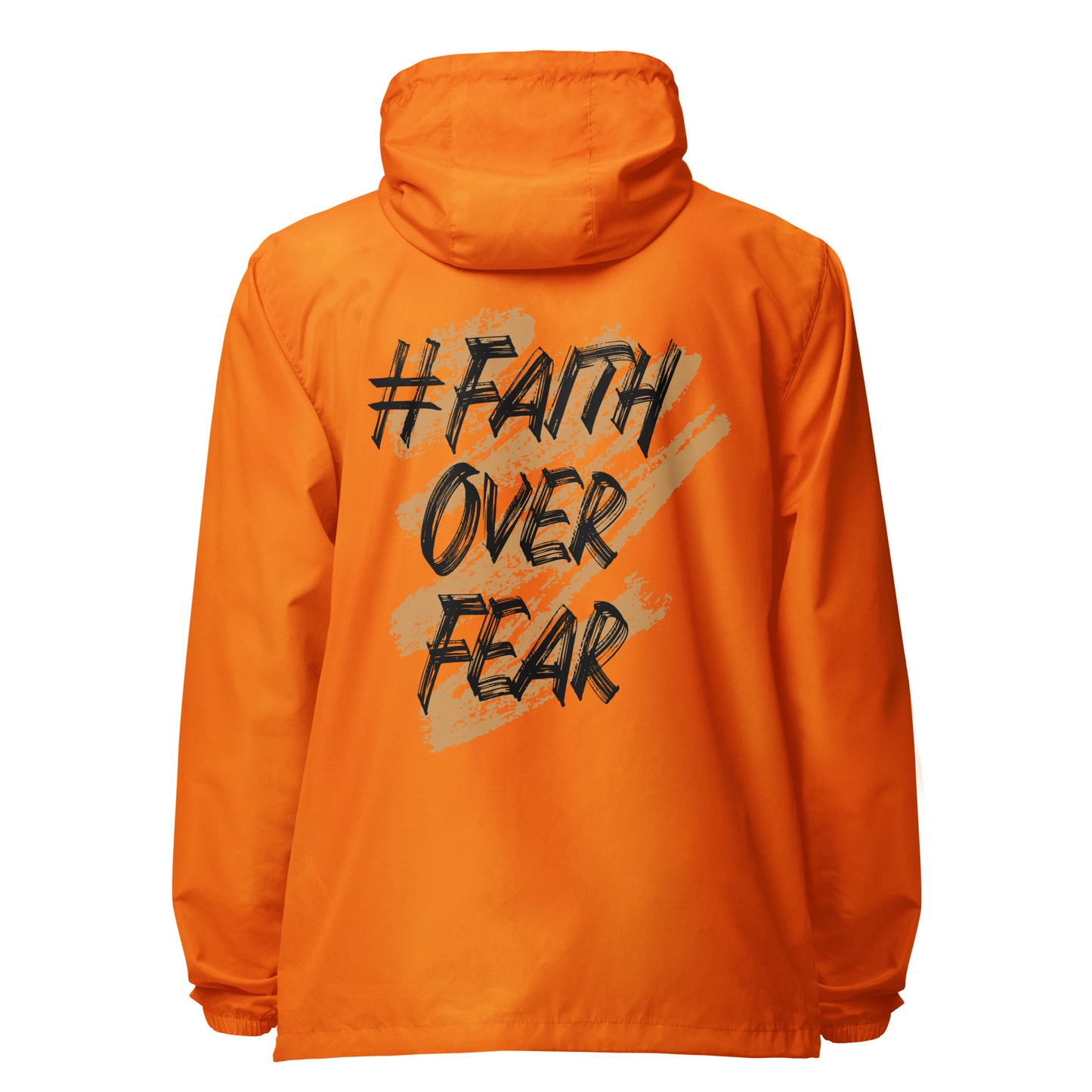 Faith Over Fear Signature lightweight zip up windbreaker