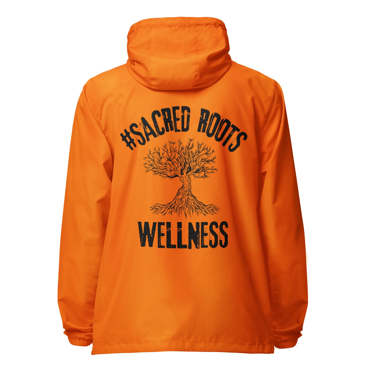 Sacred Roots Wellness Signature lightweight zip up windbreaker