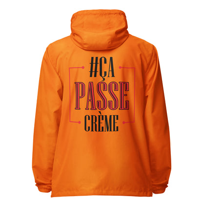 Ca Passe Creame Signature lightweight zip up windbreaker