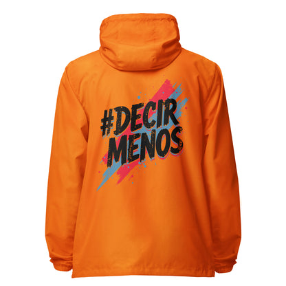 Decir Menos Signature lightweight zip up windbreaker
