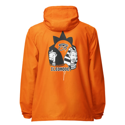 IleOmode Eye lightweight zip up windbreaker