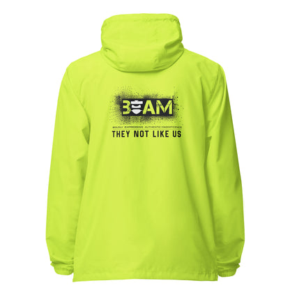 Beam They Not Like Us Unisex lightweight zip up windbreaker