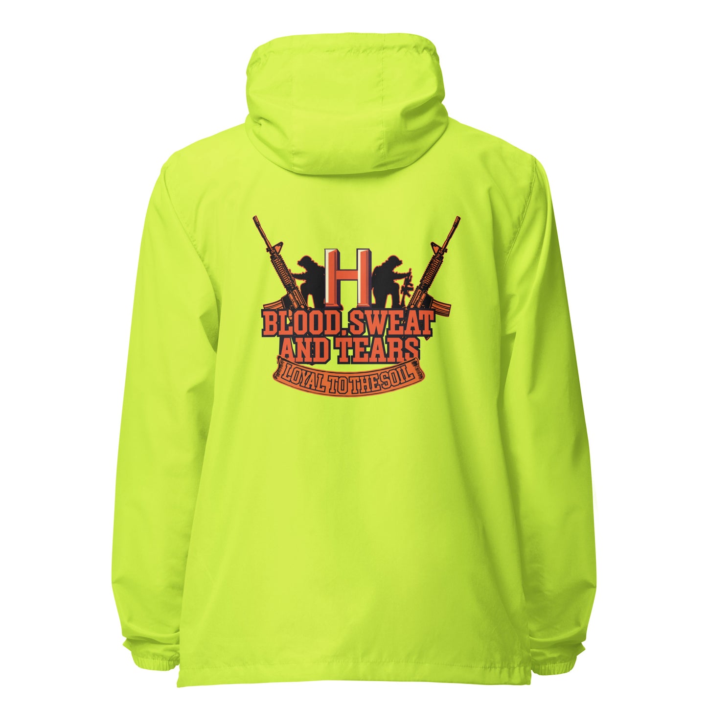 Blood Sweat Unisex lightweight zip up windbreaker