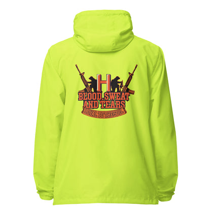 Blood Sweat Unisex lightweight zip up windbreaker