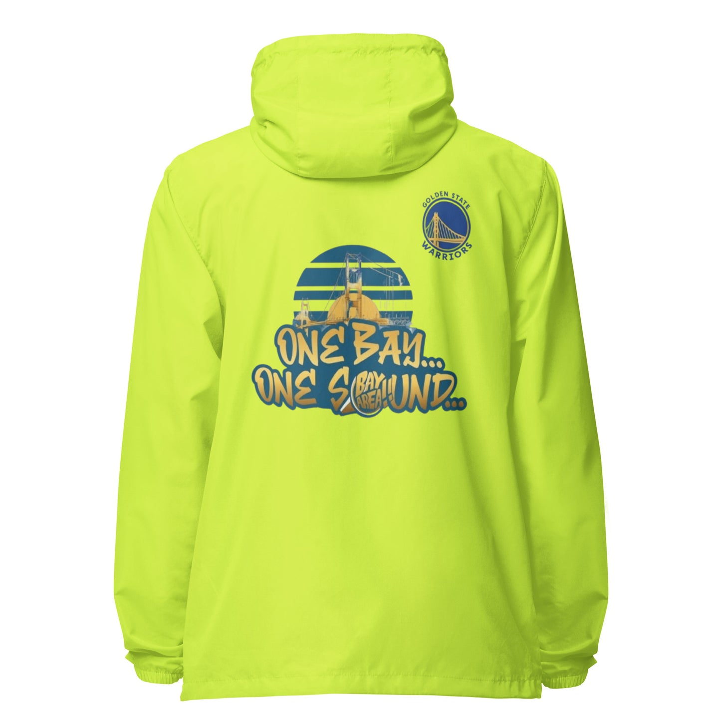 Golden State Warriors Unisex lightweight zip up windbreaker