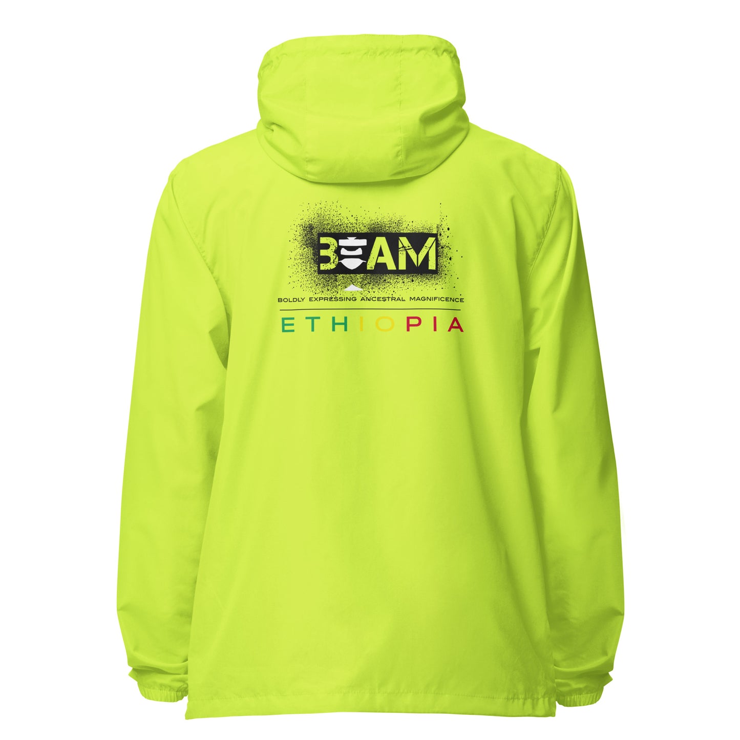 Beam Ethiopia Signature Unisex lightweight zip up windbreaker