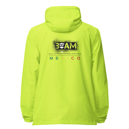 Beam Mexico Unisex lightweight zip up windbreaker