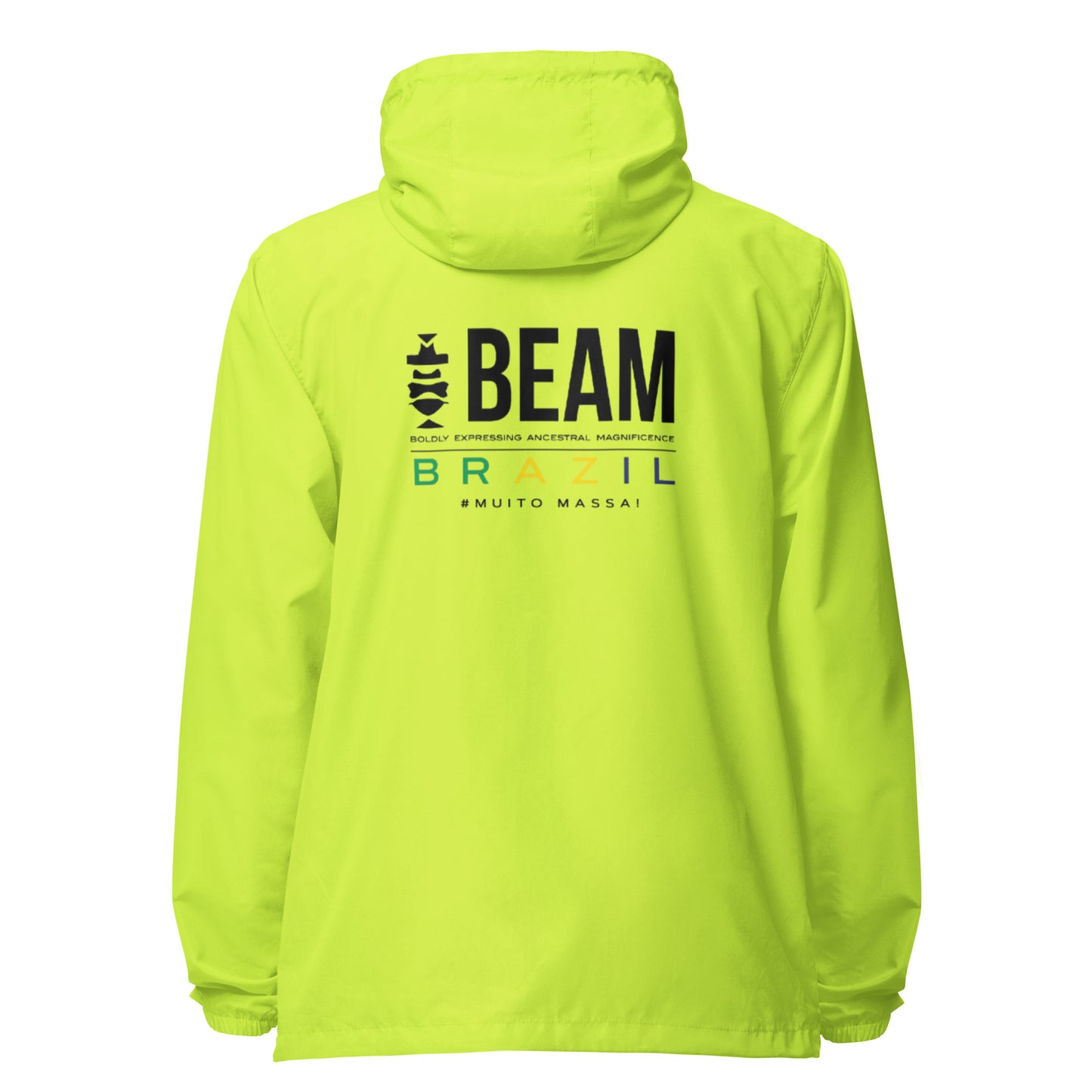 Beam Brazil Unisex lightweight zip up windbreaker