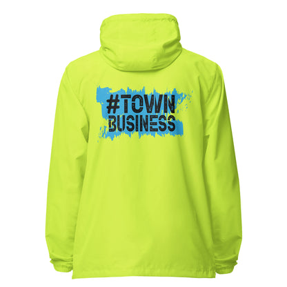 Town Business Signature lightweight zip up windbreaker