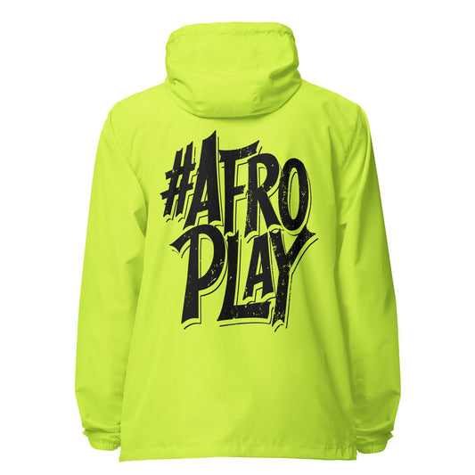 Afro Play Model Signature lightweight zip up windbreaker