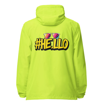 Hello Signature lightweight zip up windbreaker