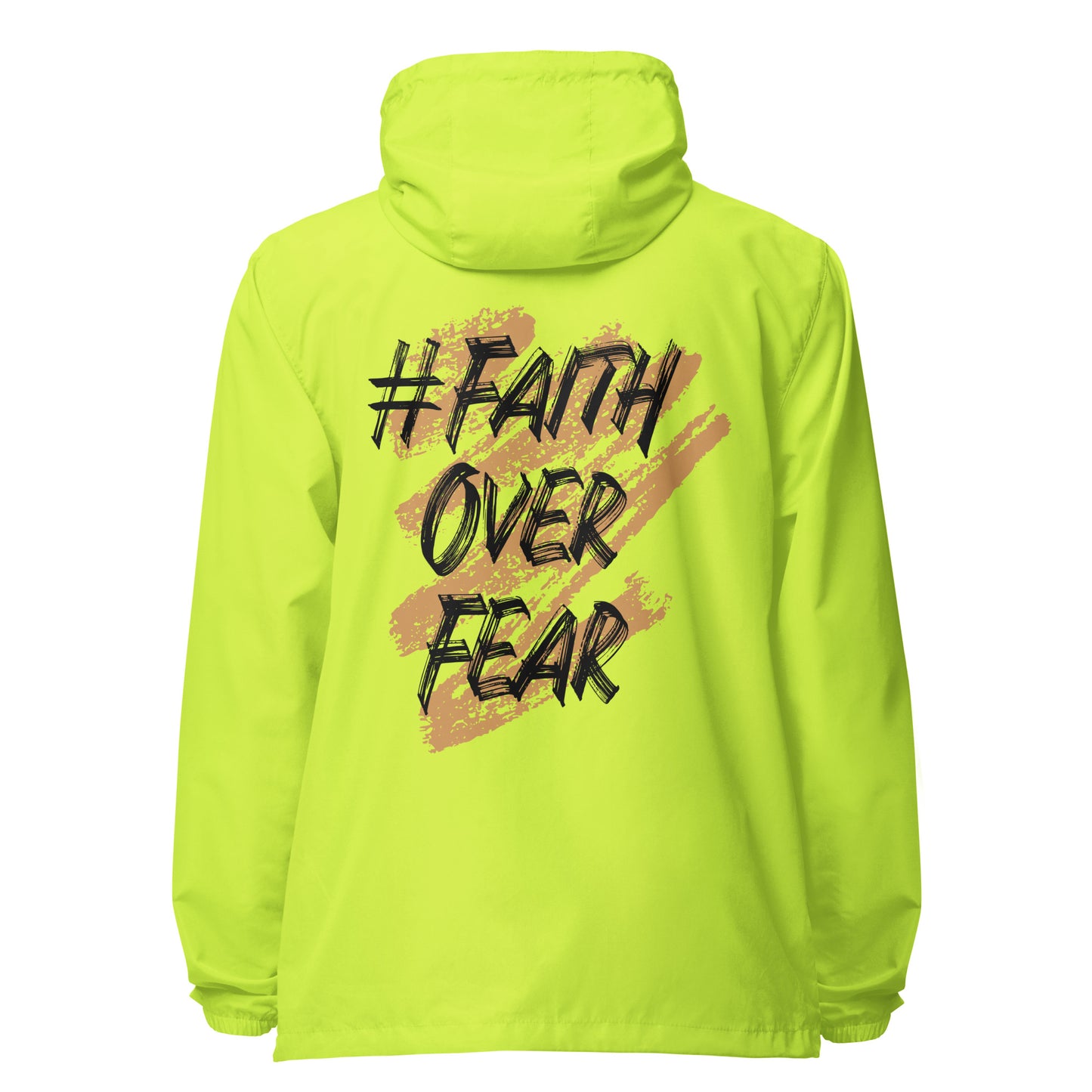 Faith Over Fear Signature lightweight zip up windbreaker