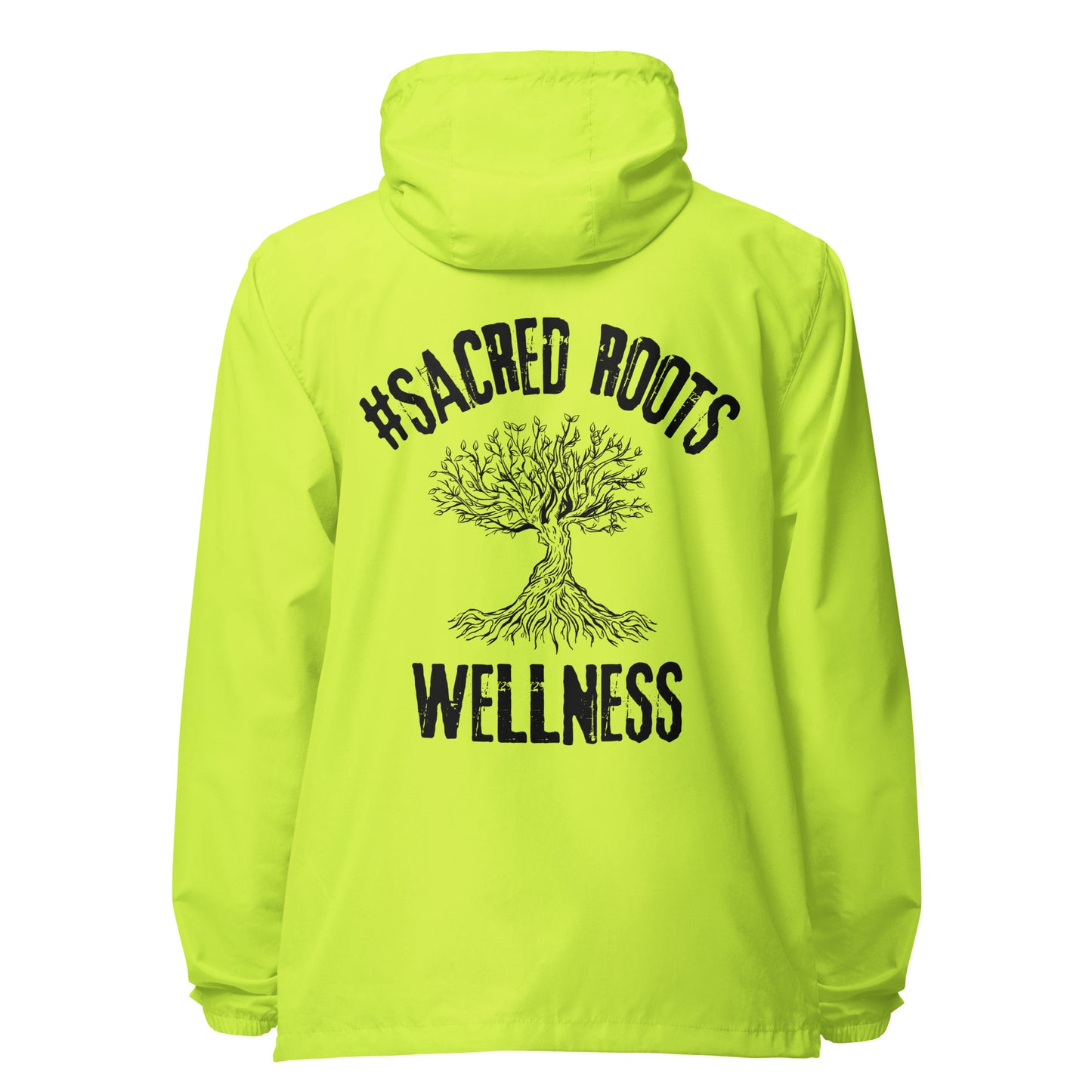Sacred Roots Wellness Signature lightweight zip up windbreaker