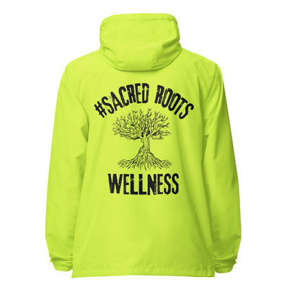 Sacred Roots Wellness Signature lightweight zip up windbreaker
