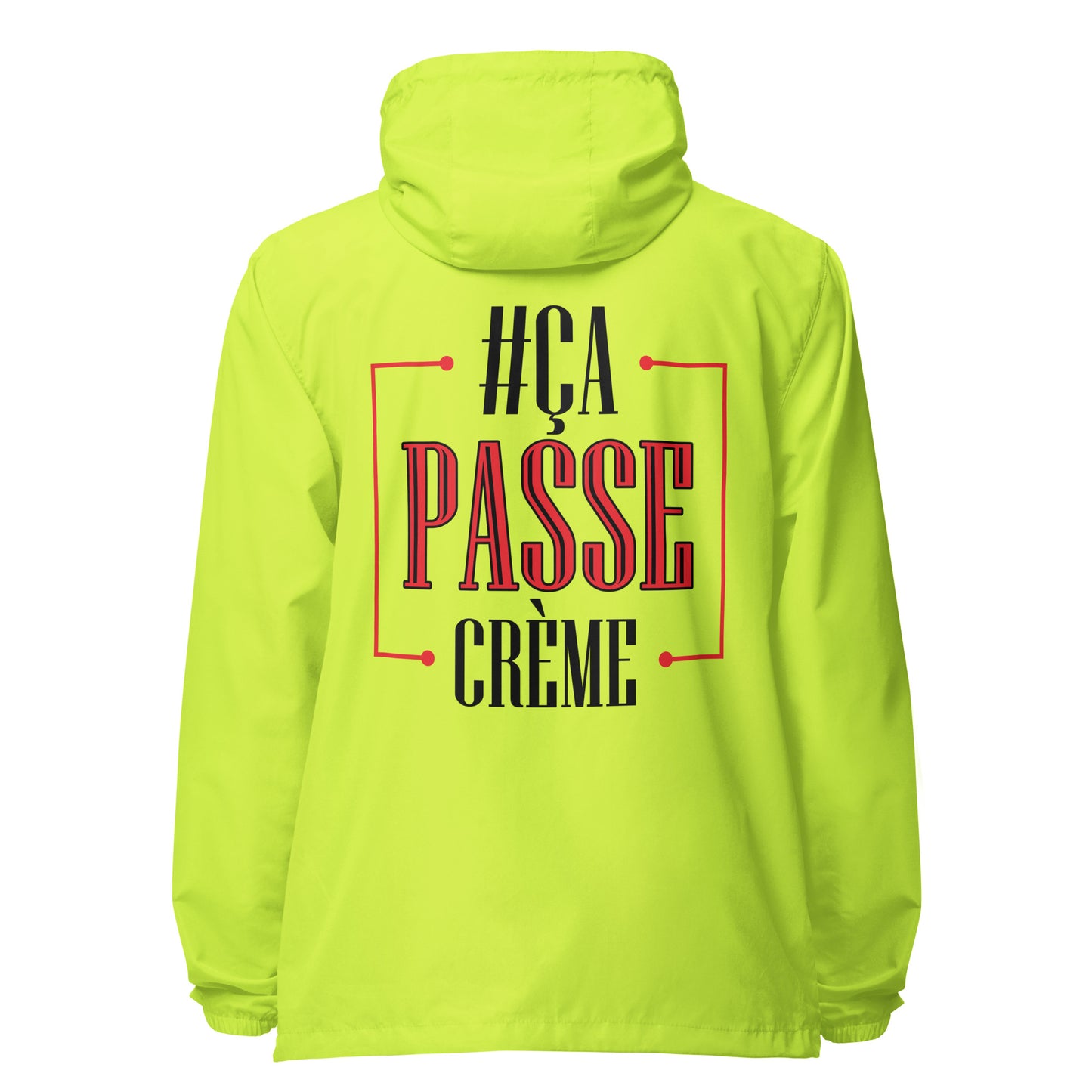Ca Passe Creame Signature lightweight zip up windbreaker