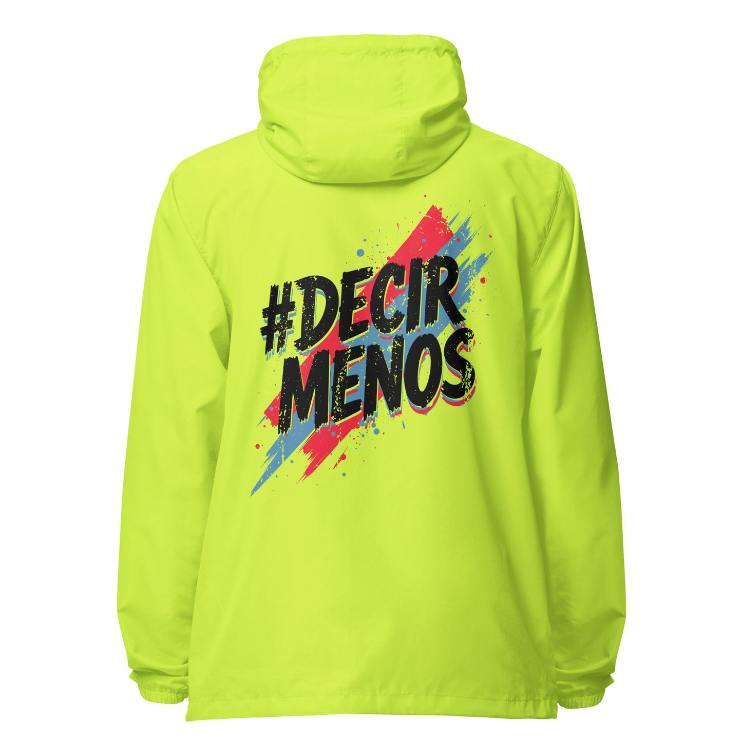 Decir Menos Signature lightweight zip up windbreaker