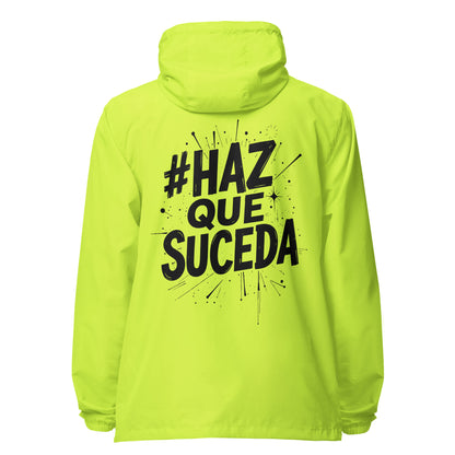 Haz Que Suceda Signature lightweight zip up windbreaker