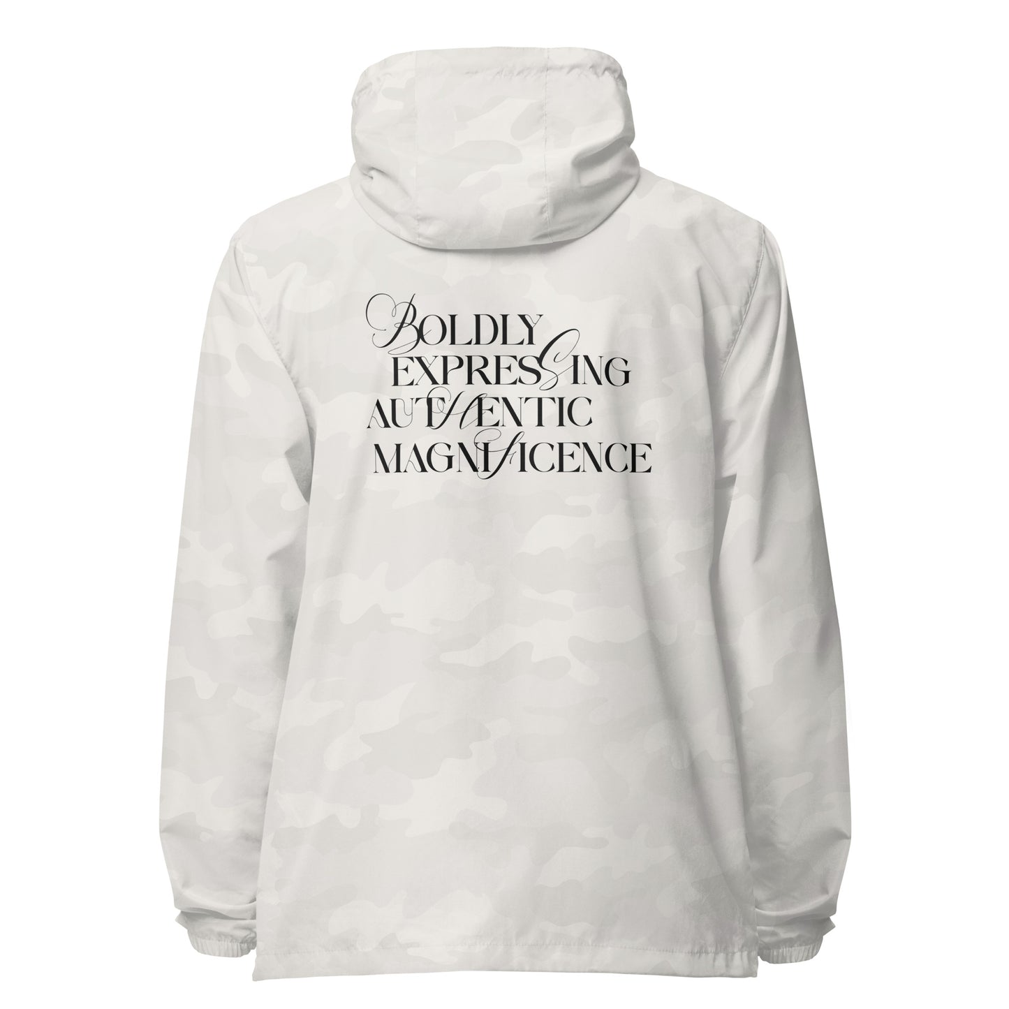 Boldly Expressing Unisex lightweight zip up windbreaker