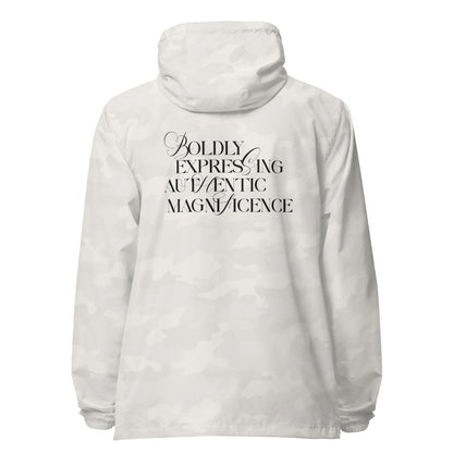 Boldly Expressing Unisex lightweight zip up windbreaker