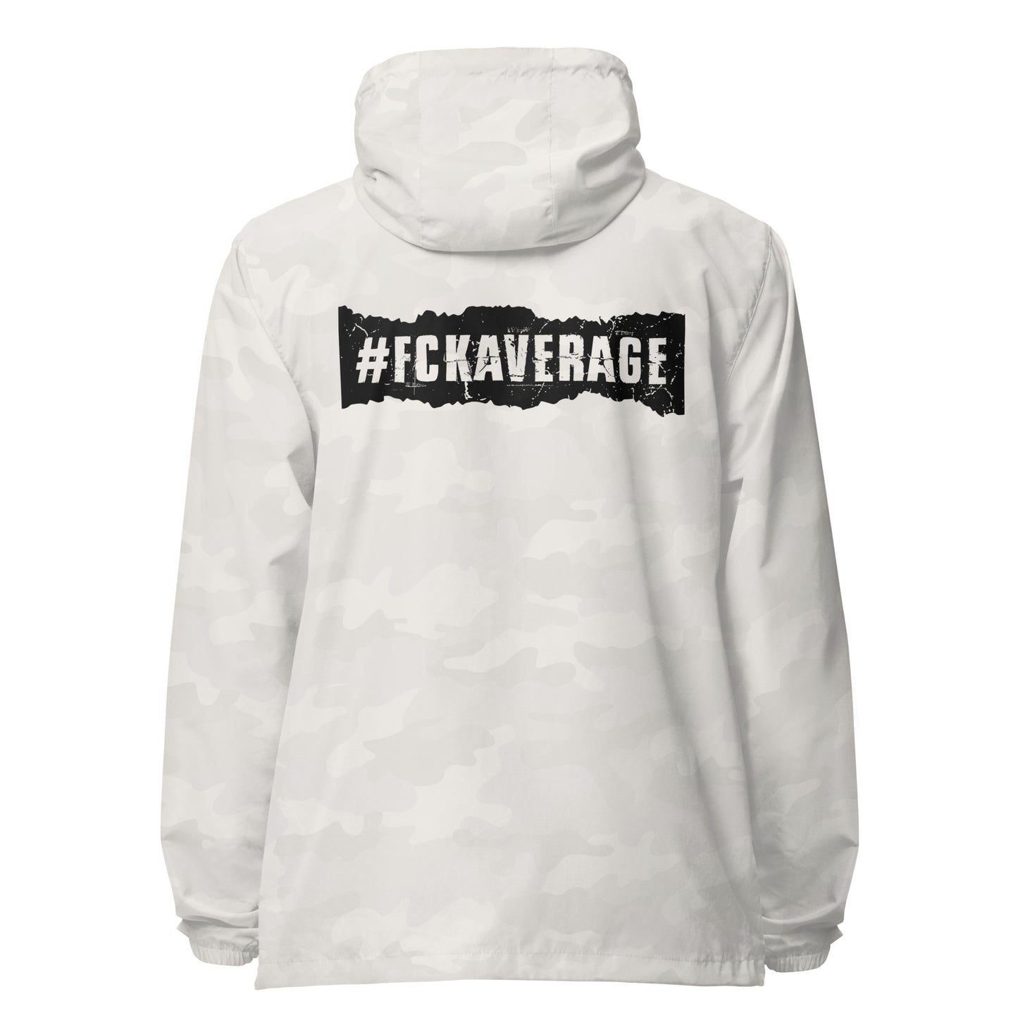 Fckaverage Signature lightweight zip up windbreaker