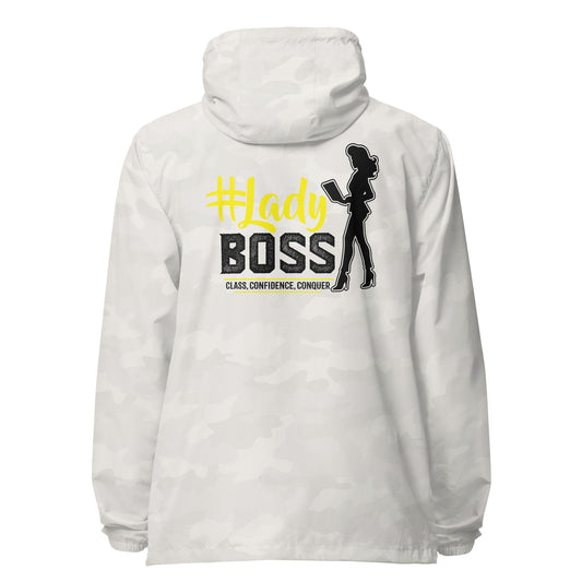 Lady Boss Signature lightweight zip up windbreaker