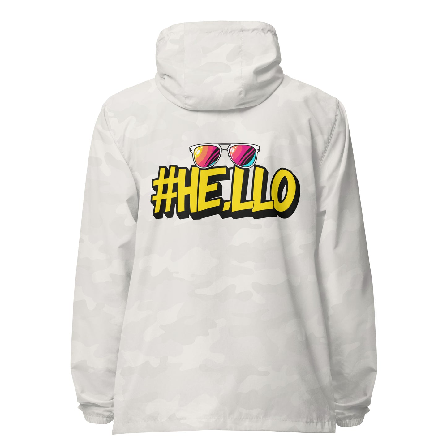 Hello Signature lightweight zip up windbreaker
