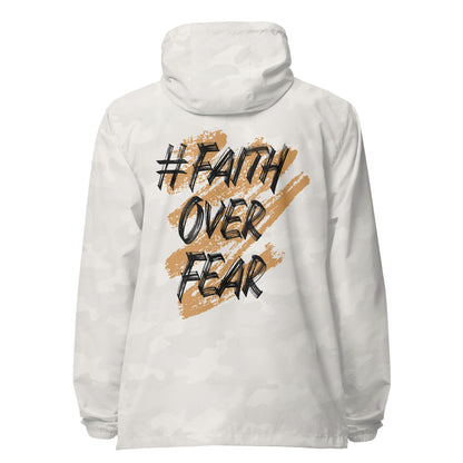 Faith Over Fear Signature lightweight zip up windbreaker