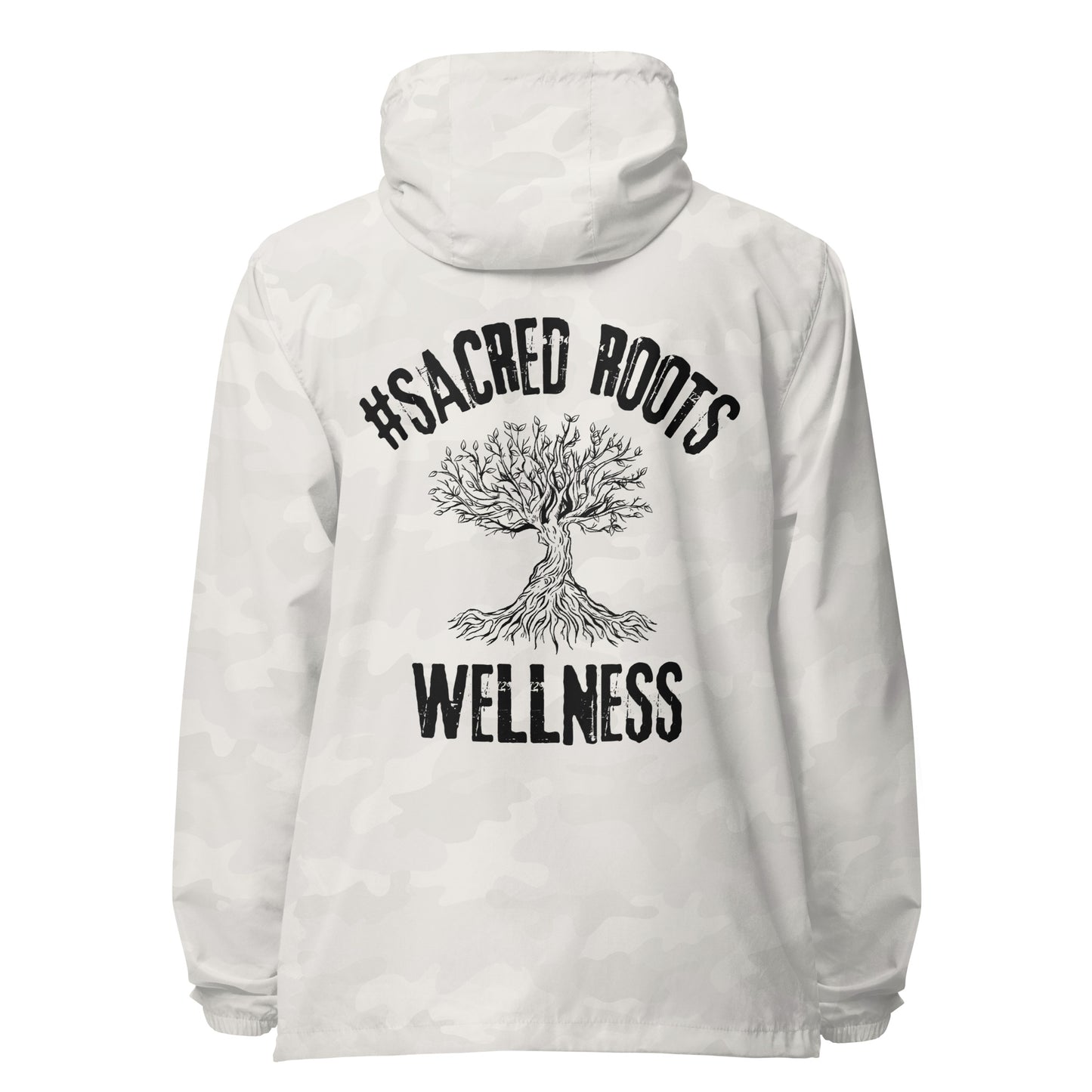 Sacred Roots Wellness Signature lightweight zip up windbreaker