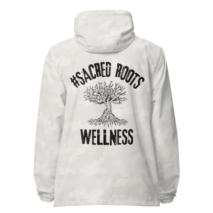 Sacred Roots Wellness Signature lightweight zip up windbreaker