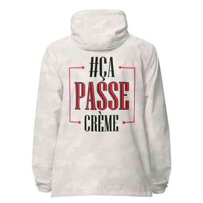 Ca Passe Creame Signature lightweight zip up windbreaker
