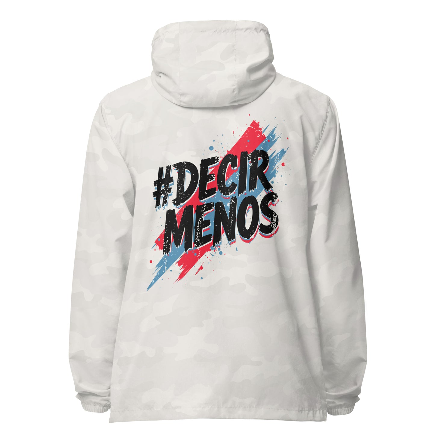 Decir Menos Signature lightweight zip up windbreaker