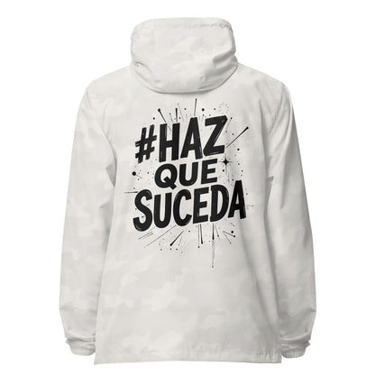Haz Que Suceda Signature lightweight zip up windbreaker