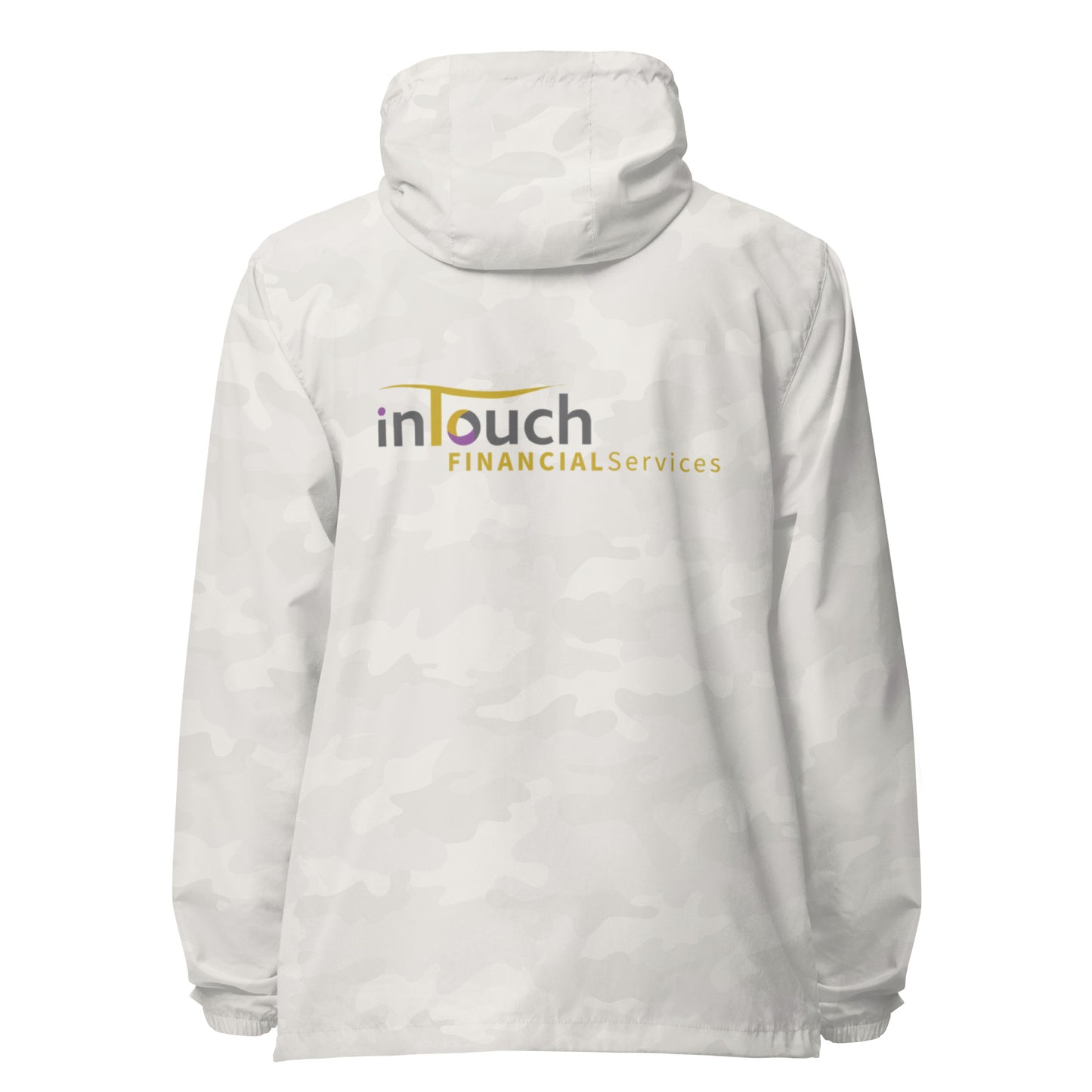 Intouch Services lightweight zip up windbreaker