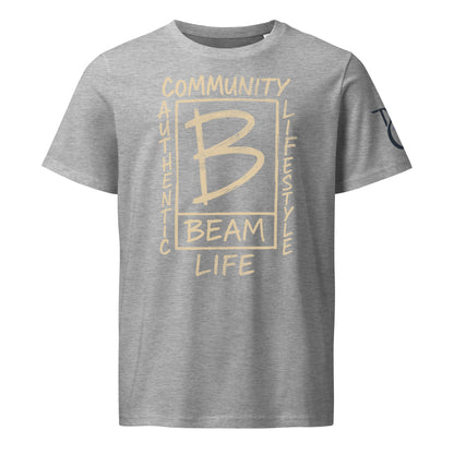 Community Authentic Lifestyle – Beam Life Bold Graphic Design for Urban Culture & Streetwear Unisex organic mid-light t-shirt