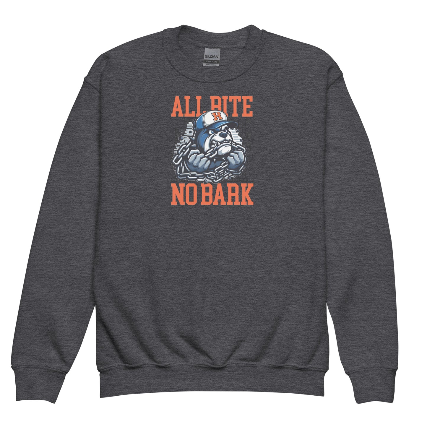 All Bite No Bark kid sweatshirt