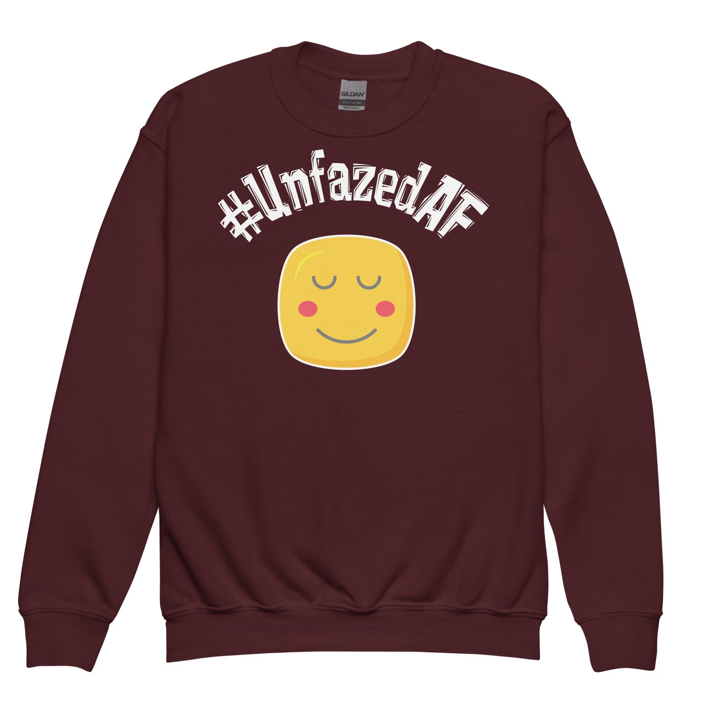 Unfazedaf Kids Youth crewneck sweatshirt