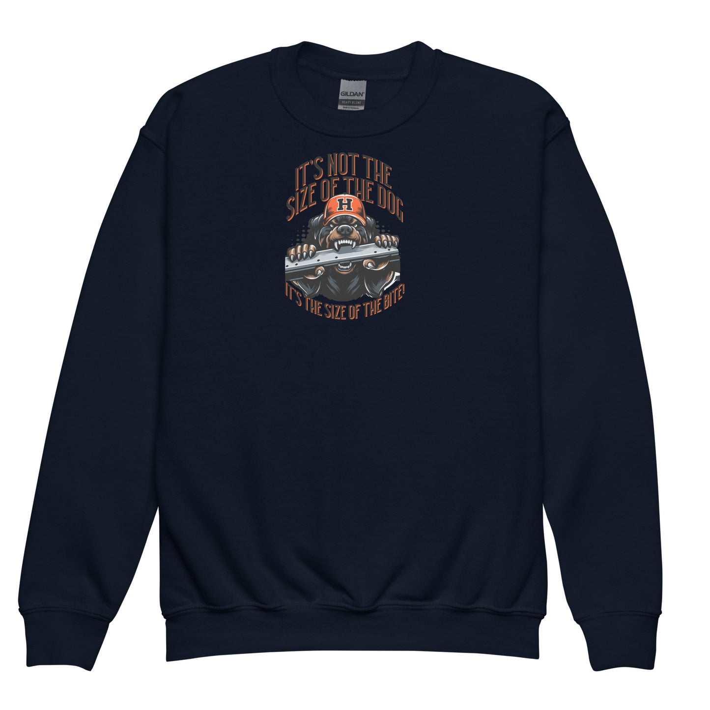 Size of the Dog kid sweatshirt