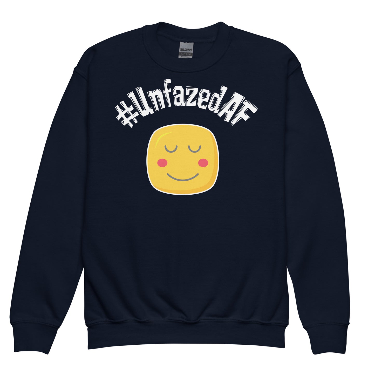 Unfazedaf Kids Youth crewneck sweatshirt