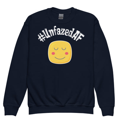 Unfazedaf Kids Youth crewneck sweatshirt