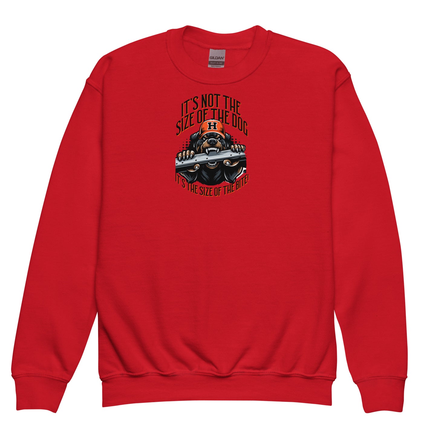 Size of the Dog kid sweatshirt
