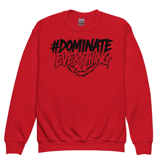 Dominate Everything Signature Kids Youth crewneck sweatshirt