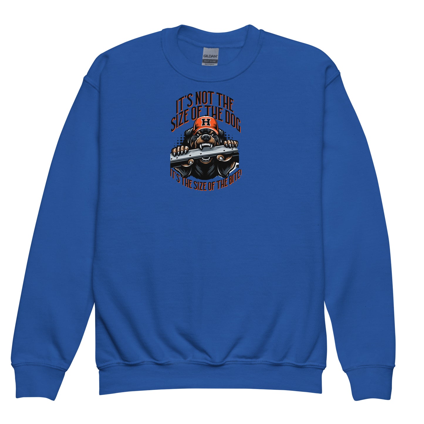 Size of the Dog kid sweatshirt
