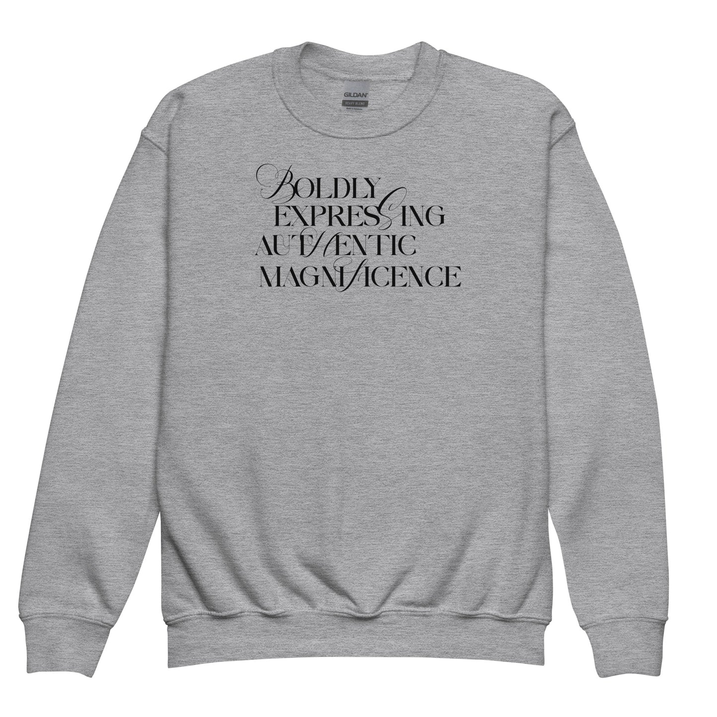Boldly Expressing kid sweatshirt