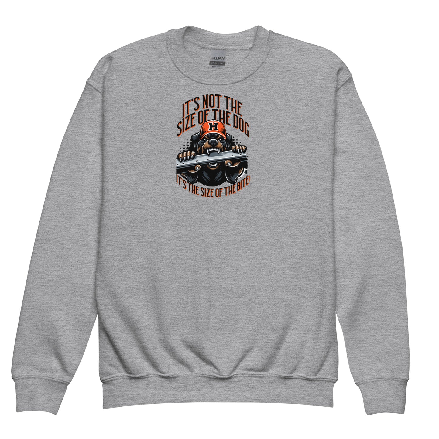 Size of the Dog kid sweatshirt
